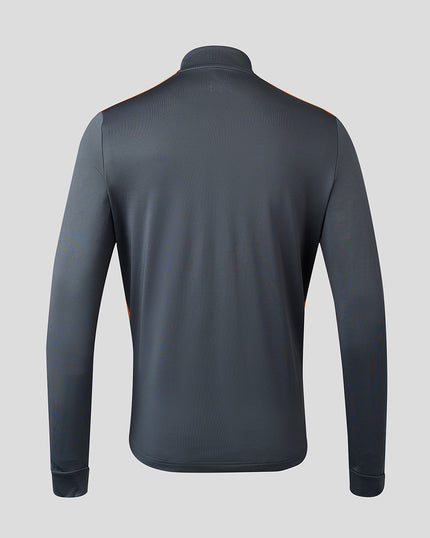 Mens 23/24 Training 1/4 Zip Midlayer - Grey/Orange