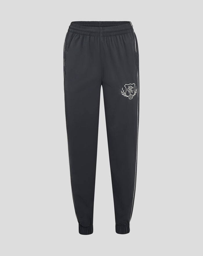 Navy Rangers tracksuit bottoms with white side piping and logo on left thigh