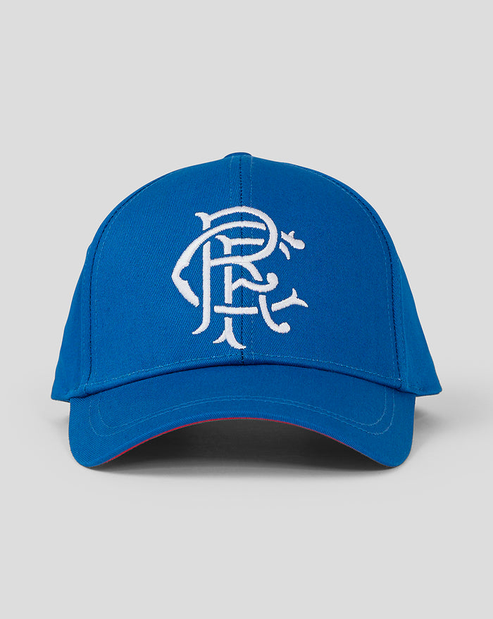 Blue CLUB cap with white embroidered logo on the front.