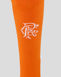 Orange Rangers Fourth Sock close-up showing a white crest on the shin area