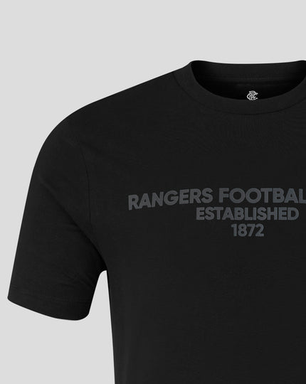 ADULTS 25/26 VARSITY TONAL TYPOGRAPHY TEE - BLACK