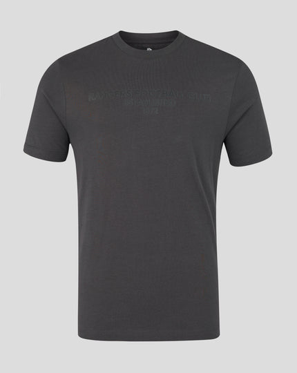 ADULTS 25/26 VARSITY TONAL TYPOGRAPHY TEE - CHARCOAL