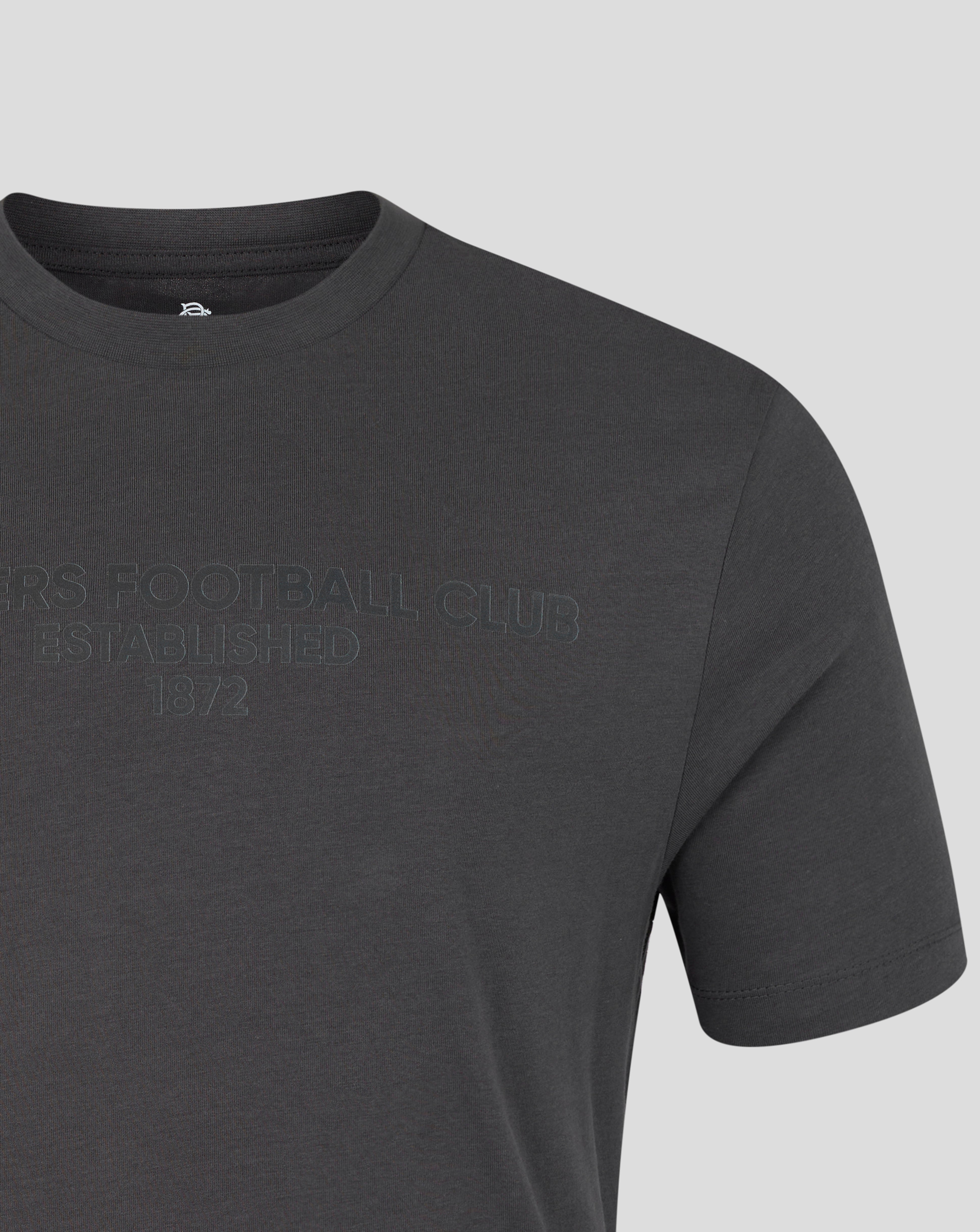 ADULTS 25/26 VARSITY TONAL TYPOGRAPHY TEE - CHARCOAL