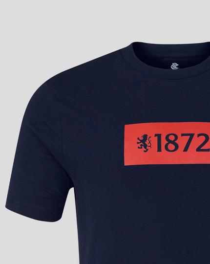 ADULTS 25/26 VARSITY 1872 LION TEE - NAVY