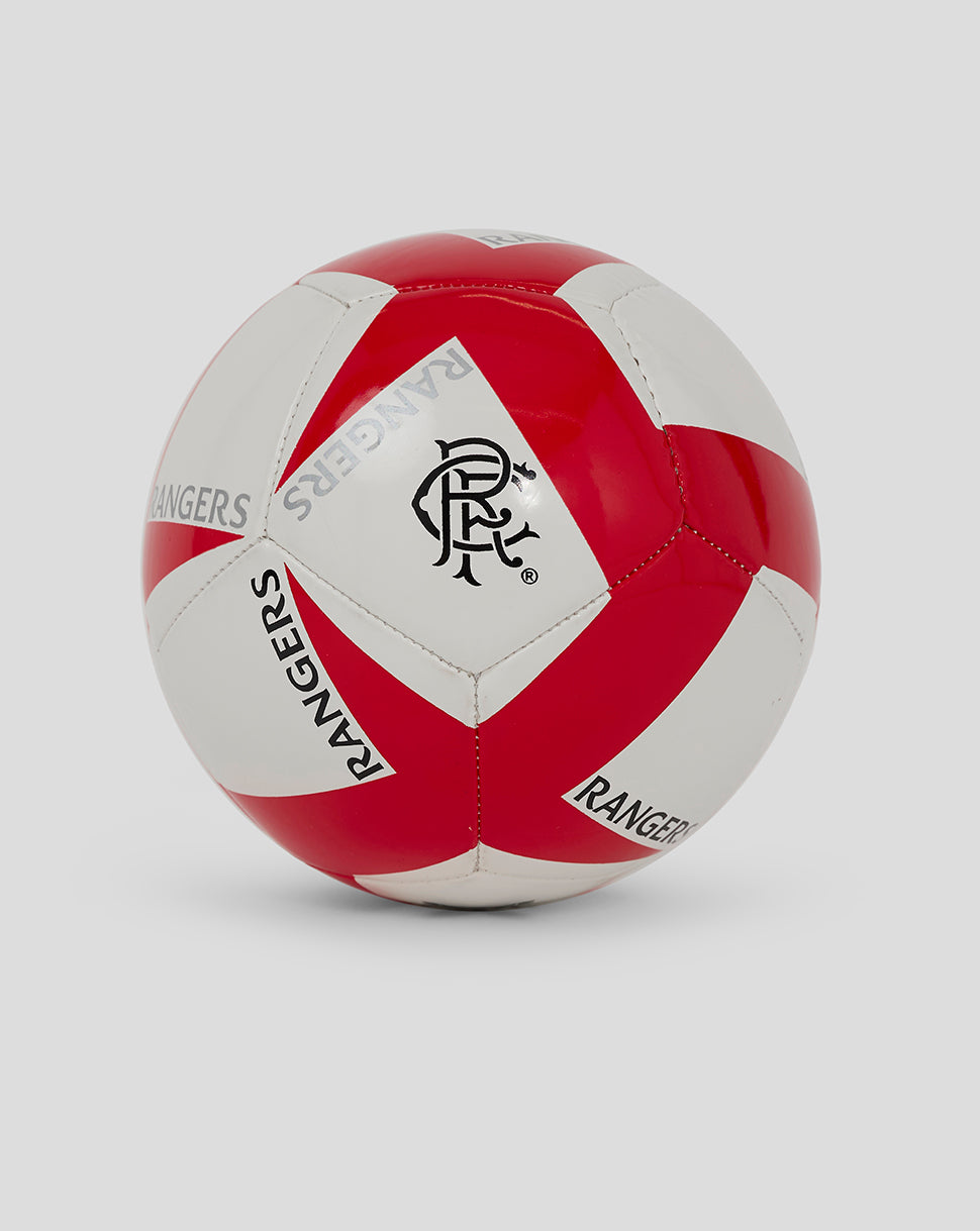 RANGERS FOOTBALL - WHITE/RED - SIZE 5