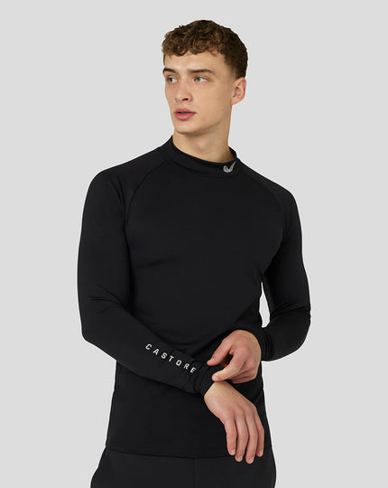 Men s Golf Long Sleeve Mock Neck Base Layer Black