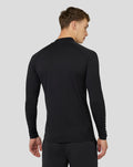 Men's Golf Long Sleeve Mock Neck Base Layer - Black