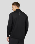 Men’s Golf Long Sleeve Soft Shell Tech Half Zip Top - Black