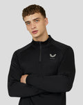 Men’s Golf Long Sleeve Soft Shell Tech Half Zip Top - Black