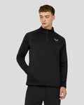 Men’s Golf Long Sleeve Soft Shell Tech Half Zip Top - Black