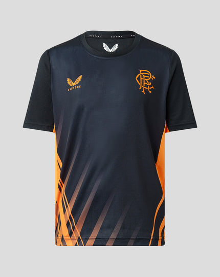 Junior Matchday Short Sleeve T-Shirt - Black/Orange