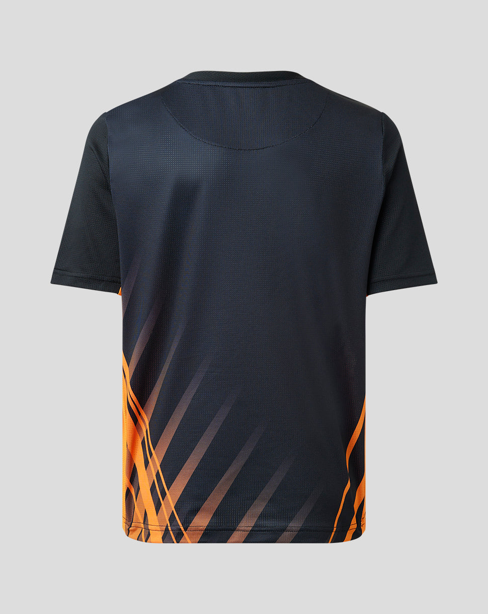 Junior Matchday Short Sleeve T-Shirt - Black/Orange