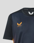 Junior Matchday Short Sleeve T-Shirt - Black/Orange