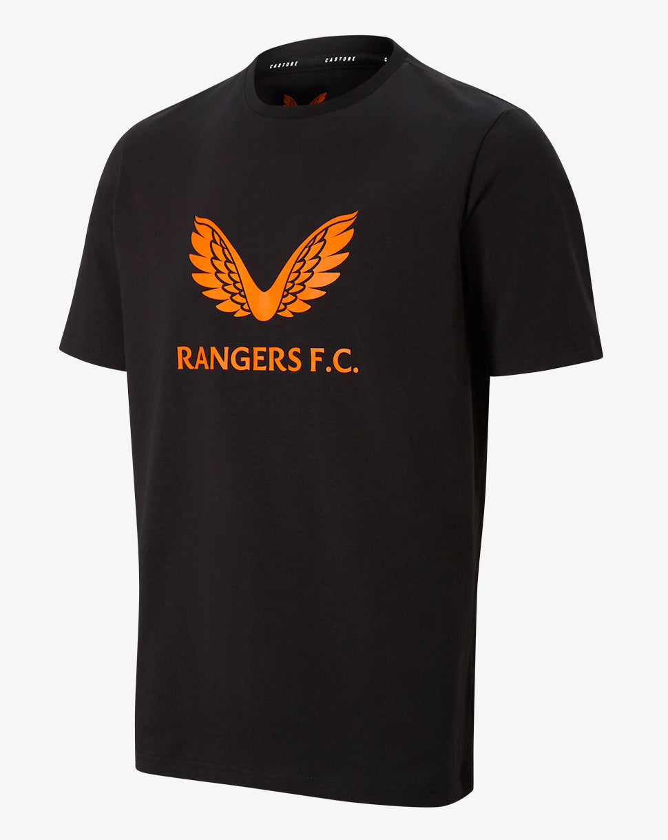 Rangers F.C. Tee - Black/Orange – Castore